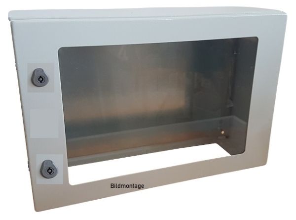 Enclosure 500x700x200 mm with inspection door HBT IP66 sheet steel incl. MP and earthing strap