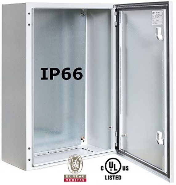 metal control cabinet 400x300x200 mm HBT IP66 1-door