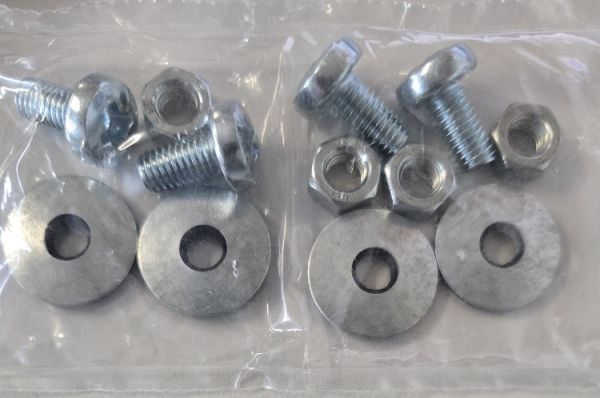 Schraubenset 4x M8 x 15mm Schraube mit U-Scheibe und Mutter