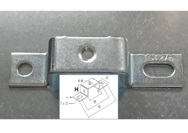 TST mounting rail supports with M6 or M5 thread