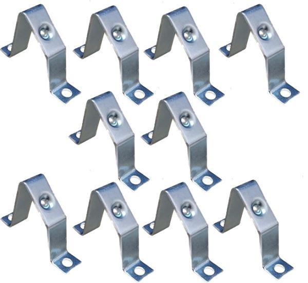 10 pieces 30° carrier rail support M6 - inclined mounting bracket