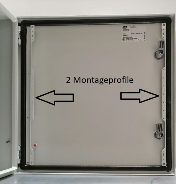 IP66 Schaltschrank 800x400x200 mm HBT VDE UL zertifiziert Stahlblech 1-türig mit Montageplatte