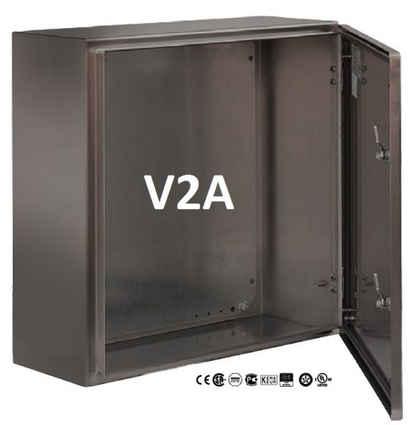 V2A Edelstahl Wandgehäuse Schaltschrank 600x800x300 mm (HBT) IP66