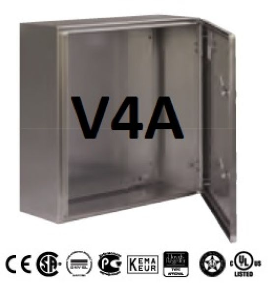 V4A Edelstahl Wandgehäuse Schaltschrank 1400x800x400 mm (HBT)