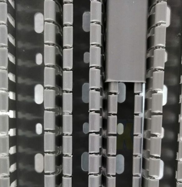 DIN Wiring duct incl. cover gray RAL7030