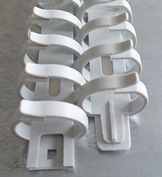Flexduct 30mm - length 50cm - flexible wiring duct light gray pluggable