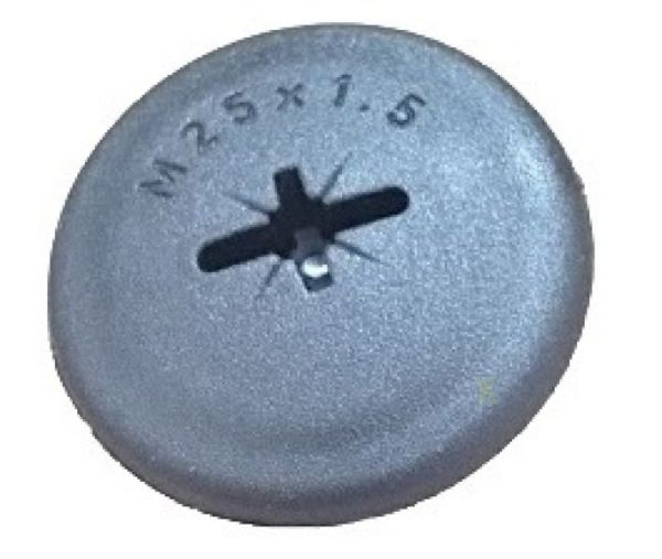 Blindstopfen M25 x1,5 schwarz metrisch rund
