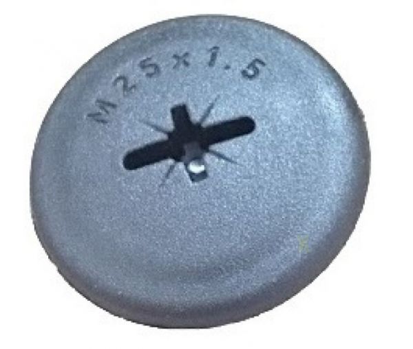 Blanking plug M16x1.5 - black metric round