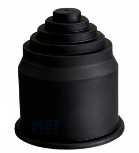 Corrugated pipe cable grommet NW26 black