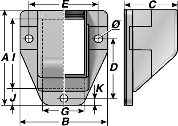 Flange connection black for corrugated pipe NW23