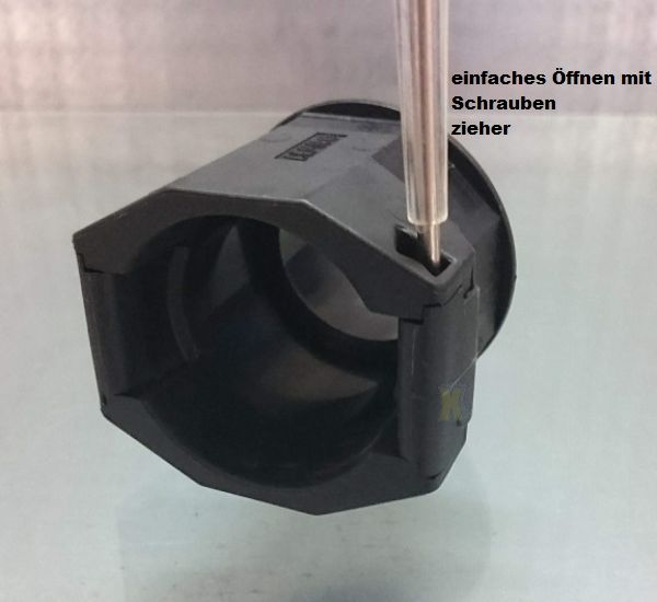 angle 90° screw connection M25 metric on corrugated pipe NW17