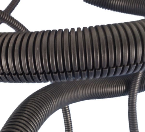 corrugated conduit NW 37 black slotted