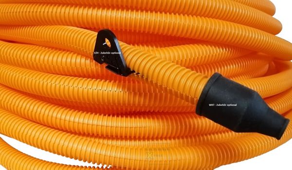 PPmod corrugated pipe NW17 slotted (AIØ21.1/16.2mm, orange)