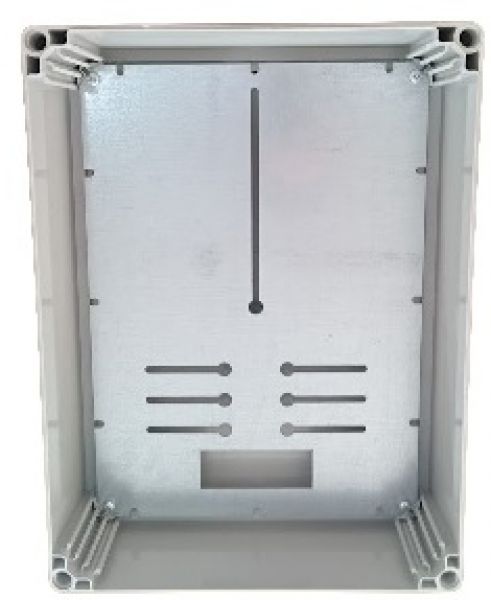 IP66 ABS Kunststoff Klemmenkasten glatt 400x300x185mm - Deckel transparent