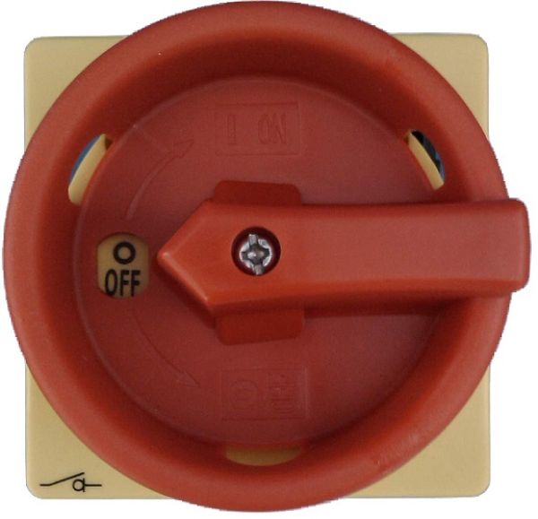Einbau-Hauptschalter 4-polig 80A IP65 frontseitig