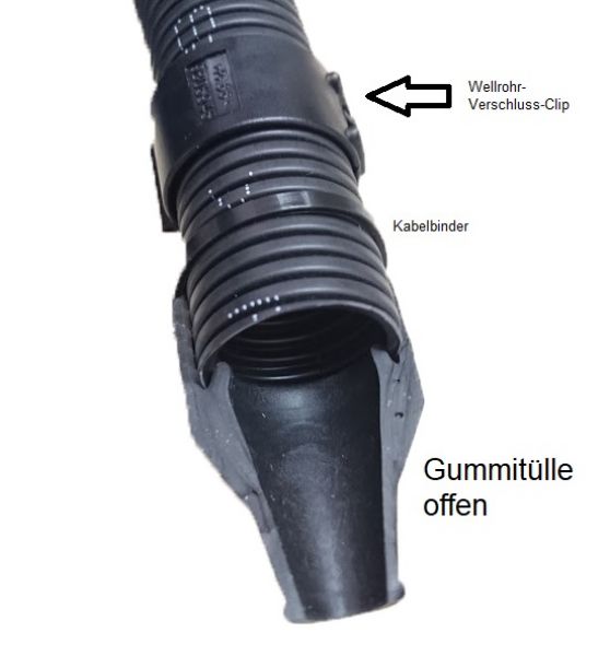 Kabelschutz Wellrohr NW37 geschlitzt - Professionelle