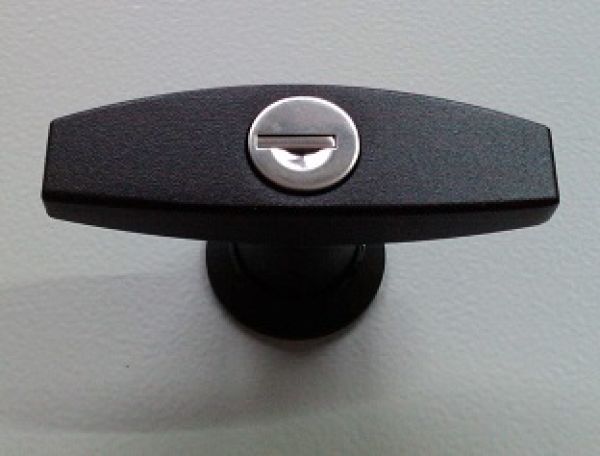 Black plastic T-handle - individual closure