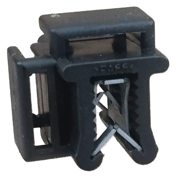 10 edge clips KC15 + 100 cable ties 300x4.8 mm - black