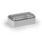 IP66 ABS Klemmkasten glatt OT klar  160x80x56mm