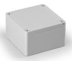 Polycarbonatgehäuse 100x100x60mm IP66 grau mit glatten Seiten