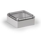 IP66 ABS Klemmkasten glatt OT klar  122x120x56mm
