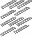 10x 1m top hat rail galvanized perforated