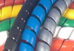 1m Kabelschutz-Spiralband farbig trittfest - Ø16-22mm