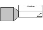 100 wire end sleeves 0.75mm² N-8mm DIN gray insulated