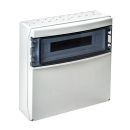 IP65 wall distributor 1x 18TE with mounting rail 1-row with transp. flap