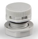 Pressure compensation element M12x1.5 - 6mm - IP68 120l/h light gray with counter nut