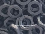 100 pcs. M20x1.5 counter nut black PA6 GF reinforced