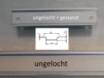 100mm / 10cm Hutschiene 35 x 7,5mm verzinkt geschlossen ungelocht