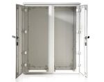 IP55 plastic GRP control cabinet 1250x1250x420 mm HWD standard 2 doors with rain cover