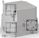 Polycarbonate housing gray 125x125x125mm LxWxH IP66