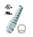 PA6 kink protection cable gland M12x1.5 light gray KB 3-6.5mm incl. counter nut