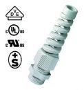 PA6 cable gland M20x1.5 with kink protection KB 6-12mm light grey