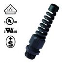 PA6 cable gland M20x1.5 with kink protection KB 6-12mm black
