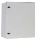 Plastic control cabinet 400x400x200mm GFK IP66 light gray 1-door