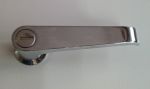 Chrome-plated metal handle with cylinder lock