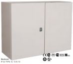 ELDON MAD0608030R5 sheet steel control cabinet 600 x 800 x 300 mm HBT IP66 2-door with mounting plate