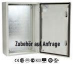 Stahlblech Schaltschrank 800x600x400 mm HBT IP66 1-türig mit Montageplatte