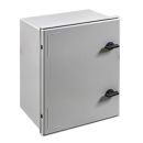 GRP polyester housing 400x300x200mm (HWD) GRP IP66 plastic control cabinet light gray 1-door