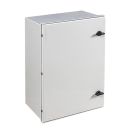Plastic switch cabinet 600x400x230mm (HWD) GRP IP66 light gray 1 door