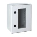 Kunststoff Schaltschrank 500x400x200mm (HBT) IP66 mit Sichttür