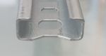 1m C-profile rail 20x8mm perforated