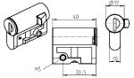 Profilhalbzylinder VW-E1 -Schließung