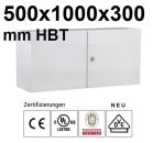 control cabinet 500x1000x300 mm HWD Sheet steel wall control cabinet 2-door IP55