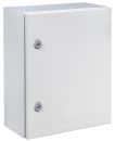 control cabinet 600x500x150 mm HWD 1-door IP66 with mounting plate and earth strap