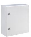 Control cabinet 600x600x200 mm HBT IP66 sheet steel 1-door with galvanized mounting plate
