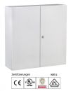 Control cabinet 800 x 1200 x 400 mm (HWD) 2-door sheet steel IP55 RAL7035 incl. mounting plate